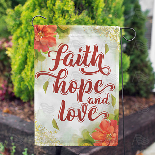 For A Blessed Life Double Sided Garden Flag