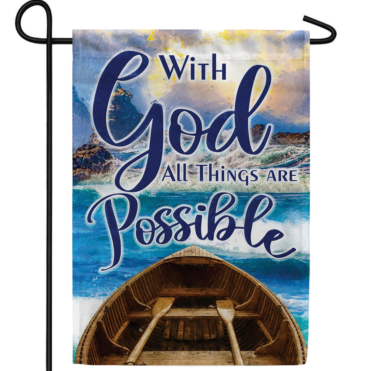 God Makes All Possible Double Sided Garden Flag