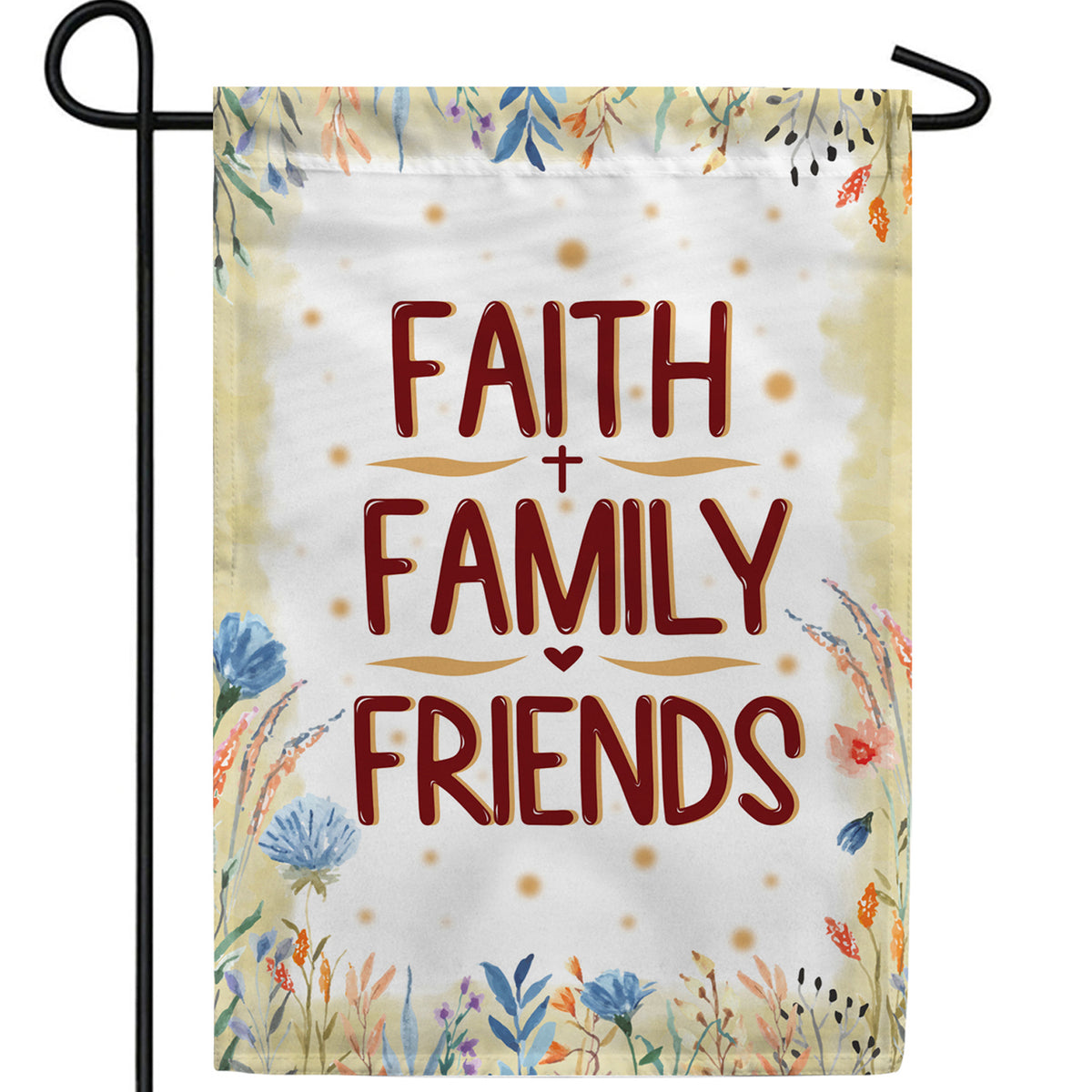 For A Happy Life Double Sided Garden Flag