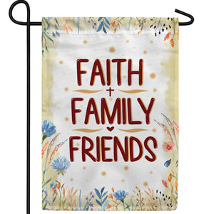 For A Happy Life Double Sided Garden Flag