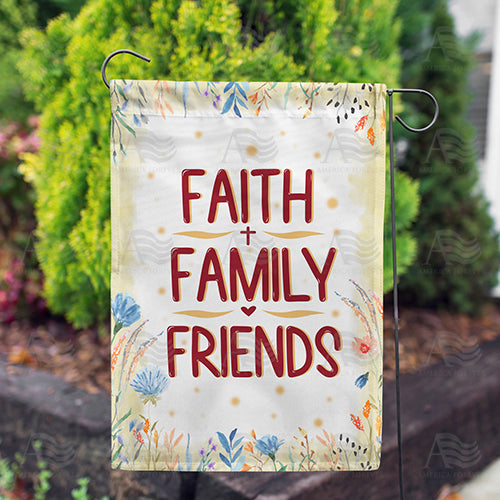For A Happy Life Double Sided Garden Flag