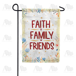 For A Happy Life Double Sided Garden Flag