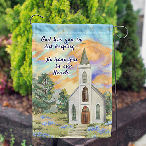 Until Our Heavenly Reunion Double Sided Garden Flag