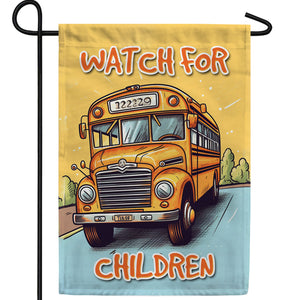 The Yellow School Mobile Double Sided Garden Flag