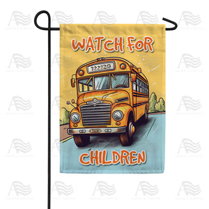 The Yellow School Mobile Double Sided Garden Flag