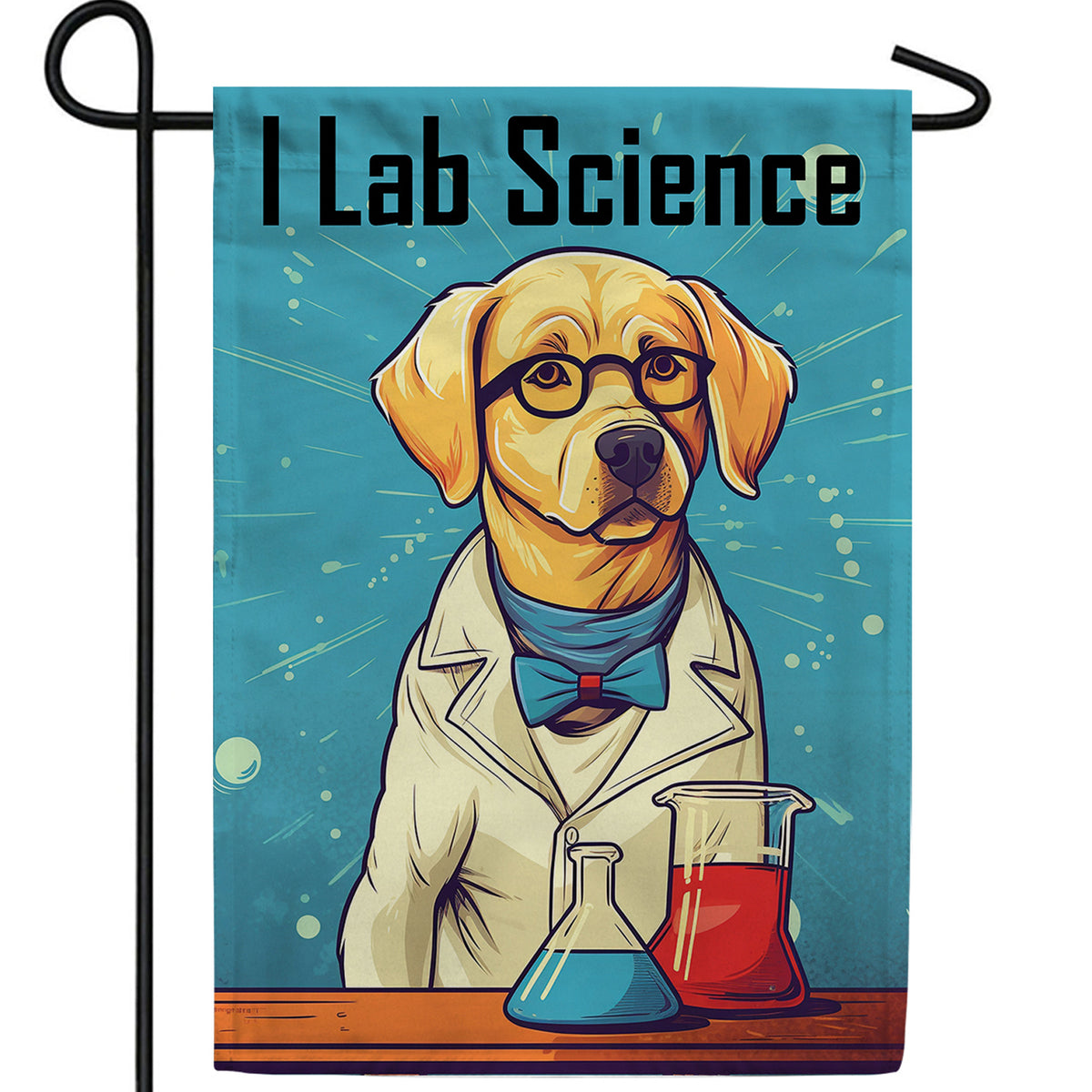 I Lab Science Double Sided Garden Flag
