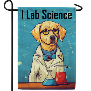 I Lab Science Double Sided Garden Flag