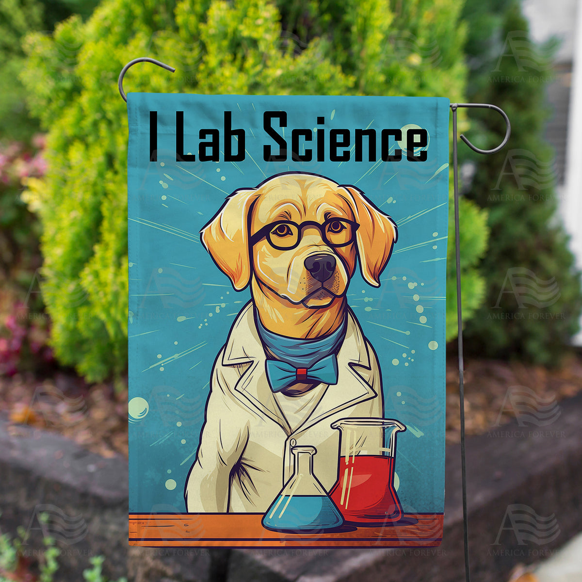 I Lab Science Double Sided Garden Flag