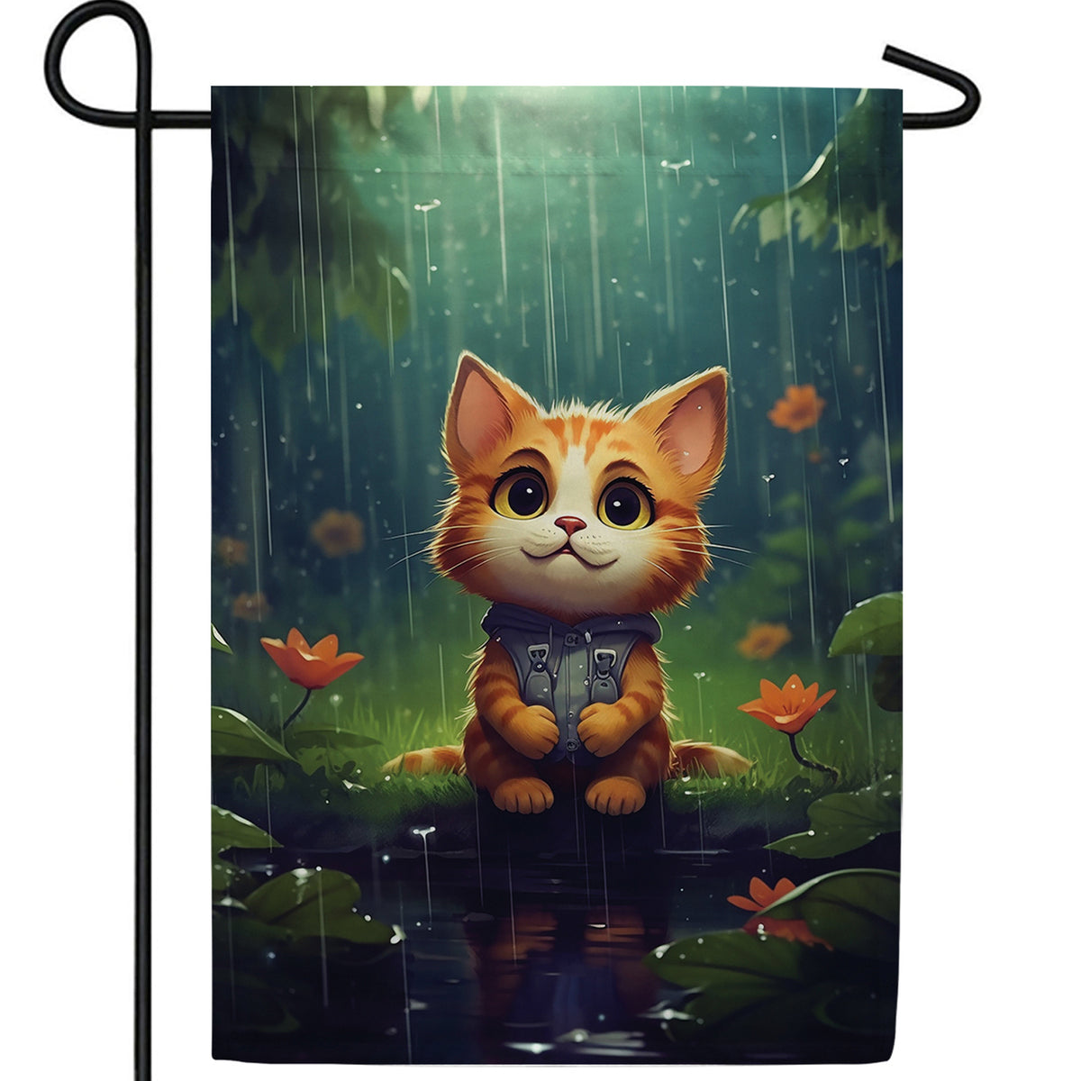 Waiting For A Rainbow Double Sided Garden Flag