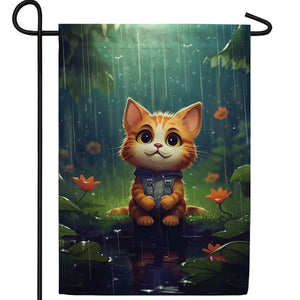 Waiting For A Rainbow Double Sided Garden Flag