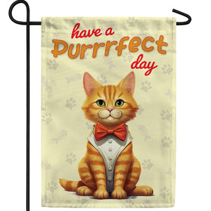 Purrrfect Day Double Sided Garden Flag