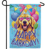 Birthday Dog Double Sided Garden Flag