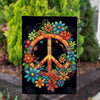 Blooming Peace Sign Double Sided Garden Flag