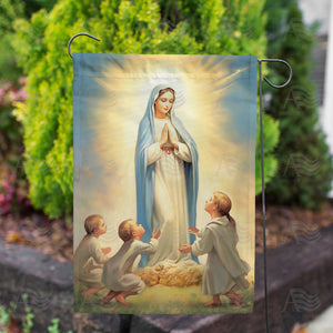 Praying For Children Double Sided Garden Flag