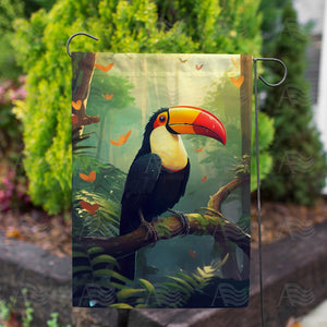 Tropical Toucan Double Sided Garden Flag