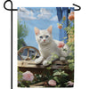 Blue Eyed Beauty Double Sided Garden Flag