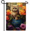 Potted Kitty Double Sided Garden Flag