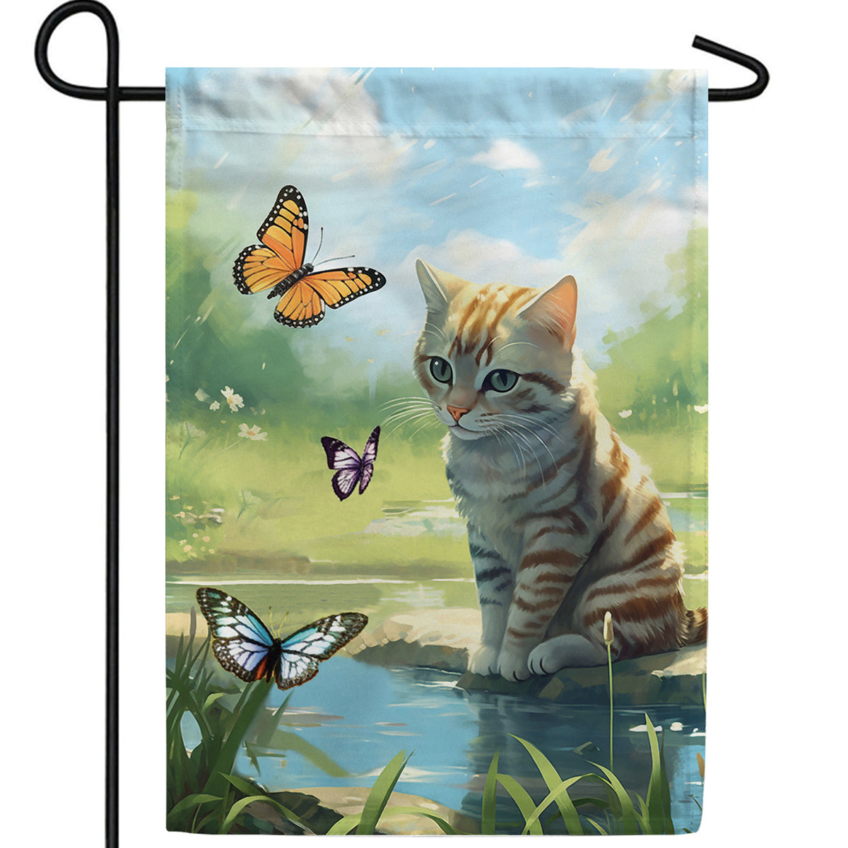 Deep In Thought Double Sided Garden Flag