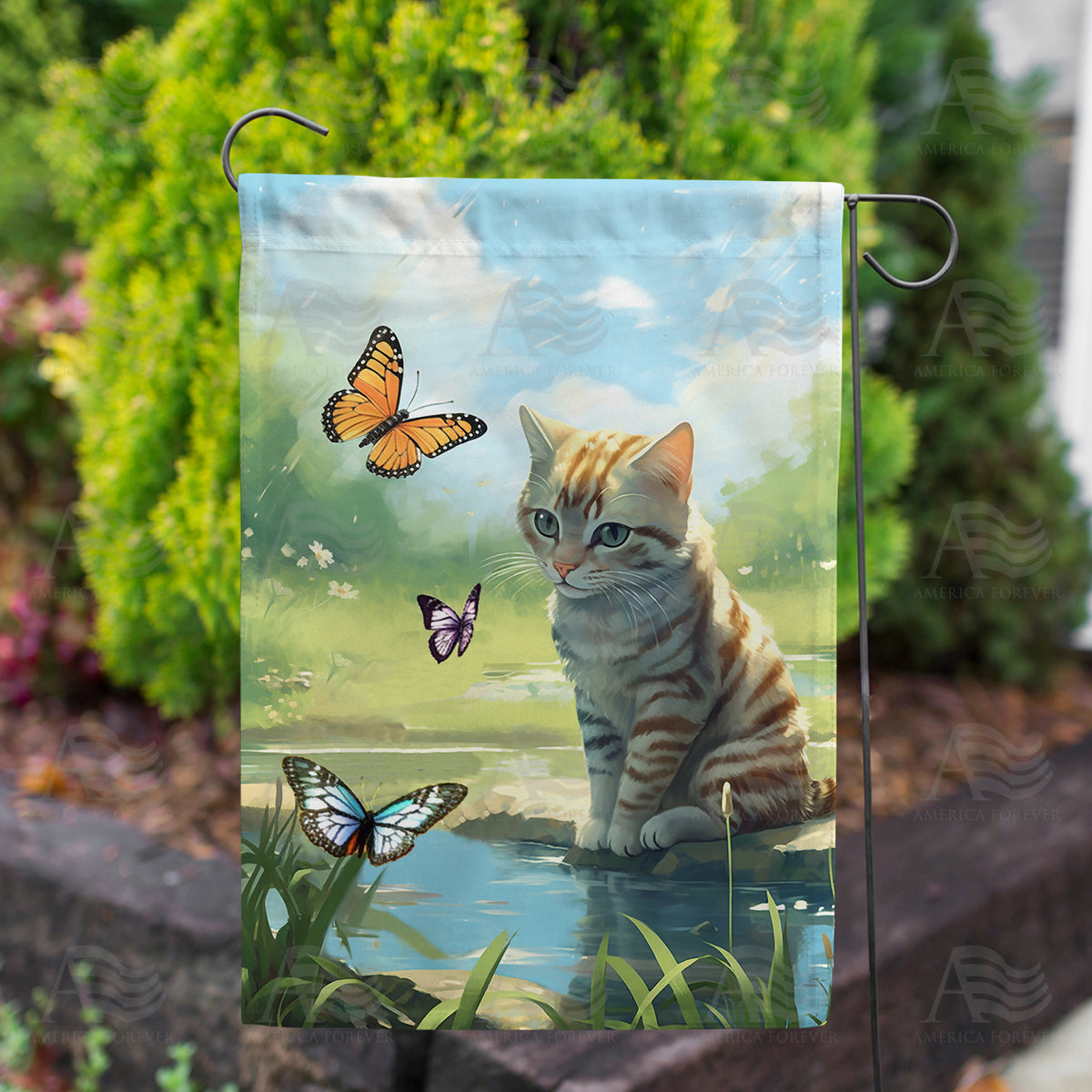 Deep In Thought Double Sided Garden Flag
