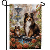 Collies Double Sided Garden Flag