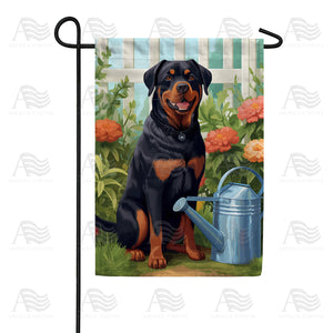 Rottweiler Double Sided Garden Flag
