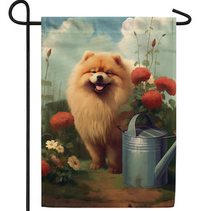 Chow Chow Double Sided Garden Flag