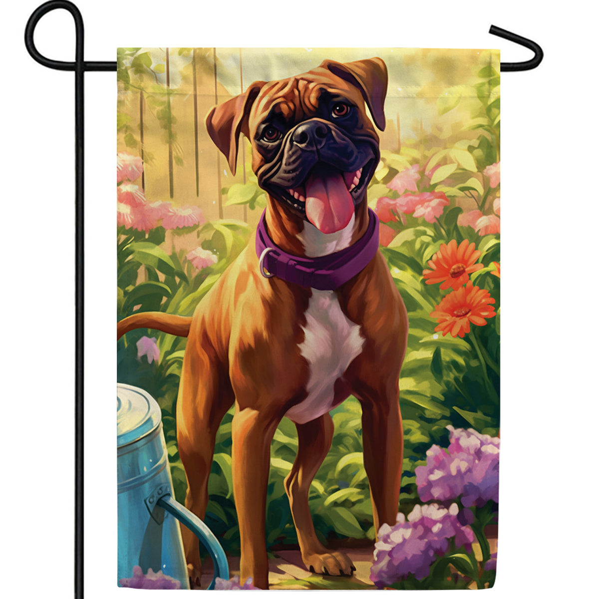 America Forever Boxer Double Sided Garden Flag