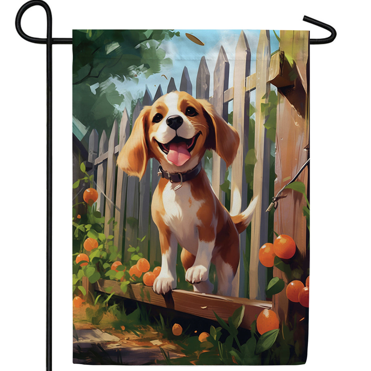 On The Loose! Double Sided Garden Flag