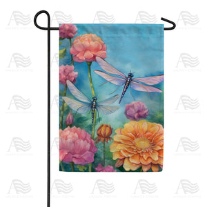 Blue Dragonflies Double Sided Garden Flag