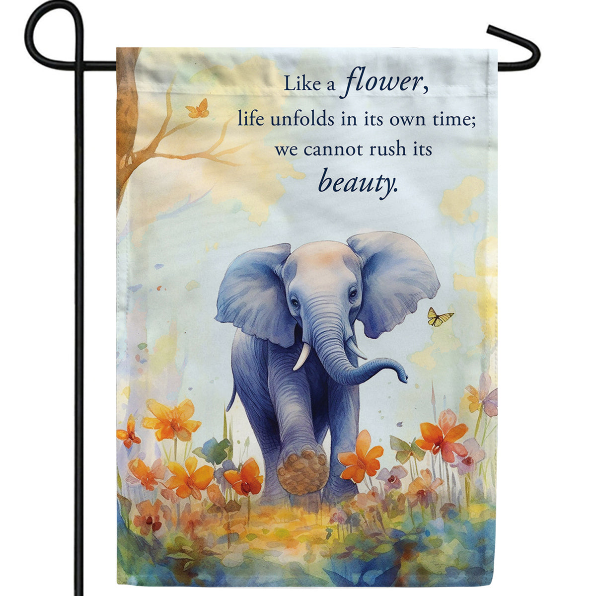 The Beauty Of Life Double Sided Garden Flag