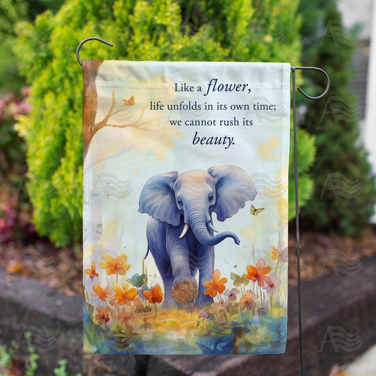 The Beauty Of Life Double Sided Garden Flag