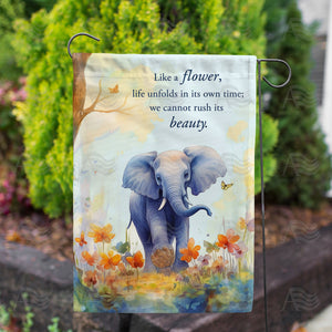 The Beauty Of Life Double Sided Garden Flag