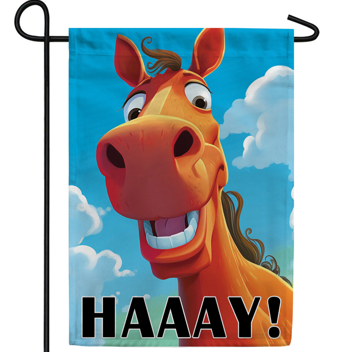 Straight From The Horse's Mouth Double Sided Garden Flag