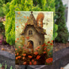 Squirrel Home Double Sided Garden Flag