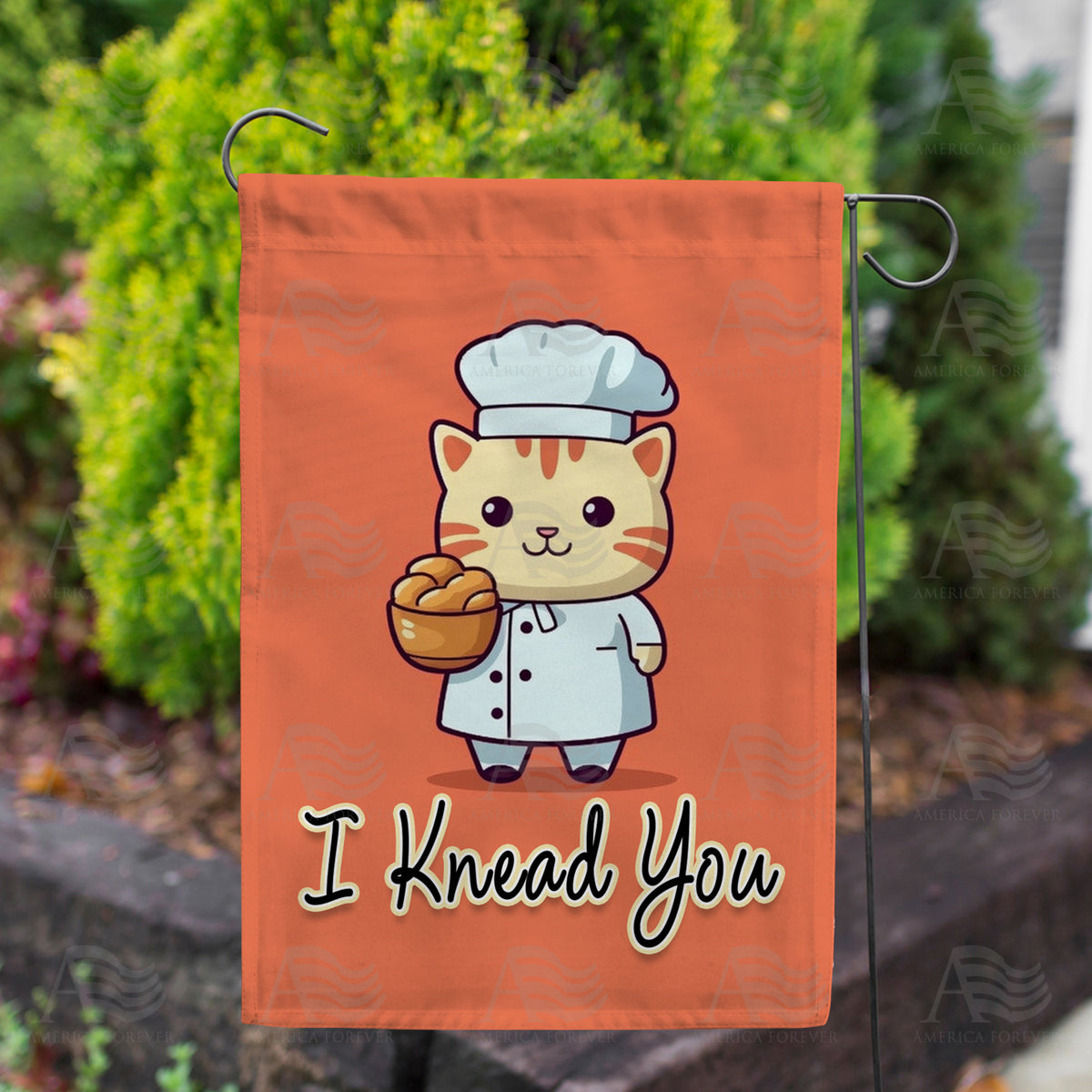 I Knead You Double Sided Garden Flag