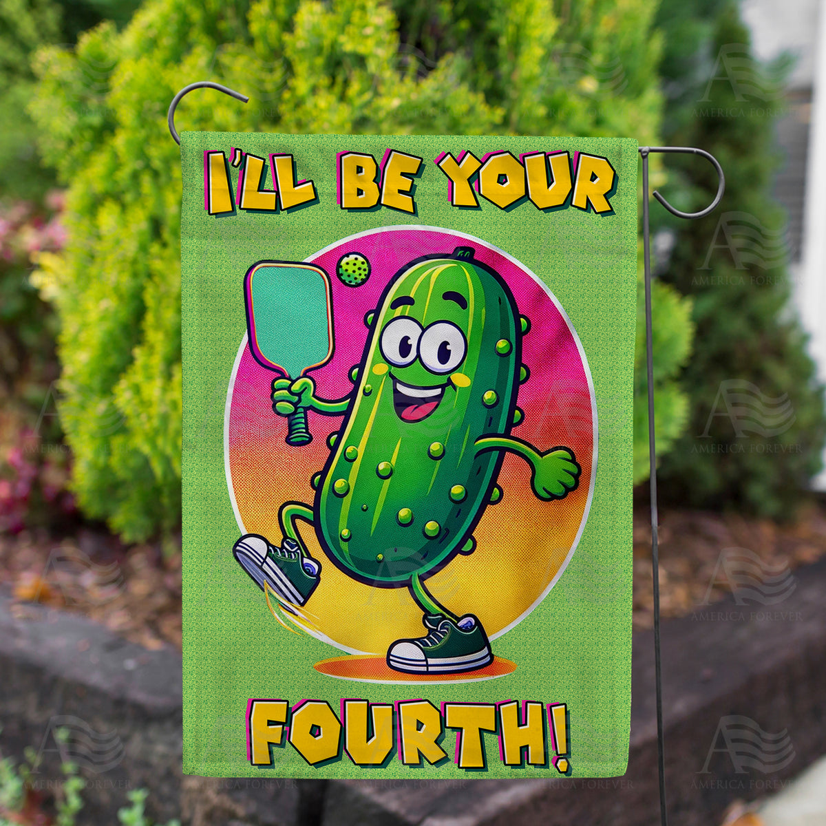 Pickleball Partner Promise Double Sided Garden Flag