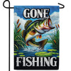 Lively Bass Fishing Adventure Double Sided Garden Flag
