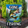 Lively Bass Fishing Adventure Double Sided Garden Flag