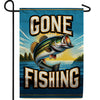 Sunset Bass Fishing Double Sided Garden Flag