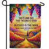 Autumn Vineyard Inspirational Verse Double Sided Garden Flag