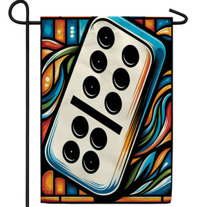 Colorful Domino Double Sided Garden Flag