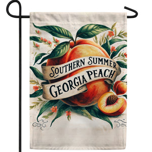 Peachy Keen Double Sided Garden Flag
