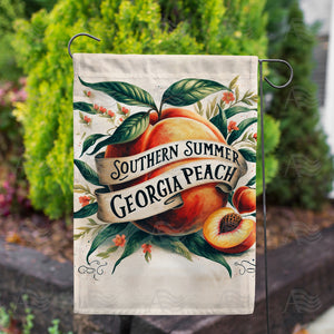 Peachy Keen Double Sided Garden Flag