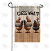 Chicken Butt Fun Double Sided Garden Flag
