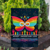 Acceptance Butterfly Double Sided Garden Flag