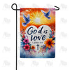 God Is Love Doves Double Sided Garden Flag