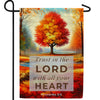 Trust In The Lord With All Your Heart Double Sided Garden Flag