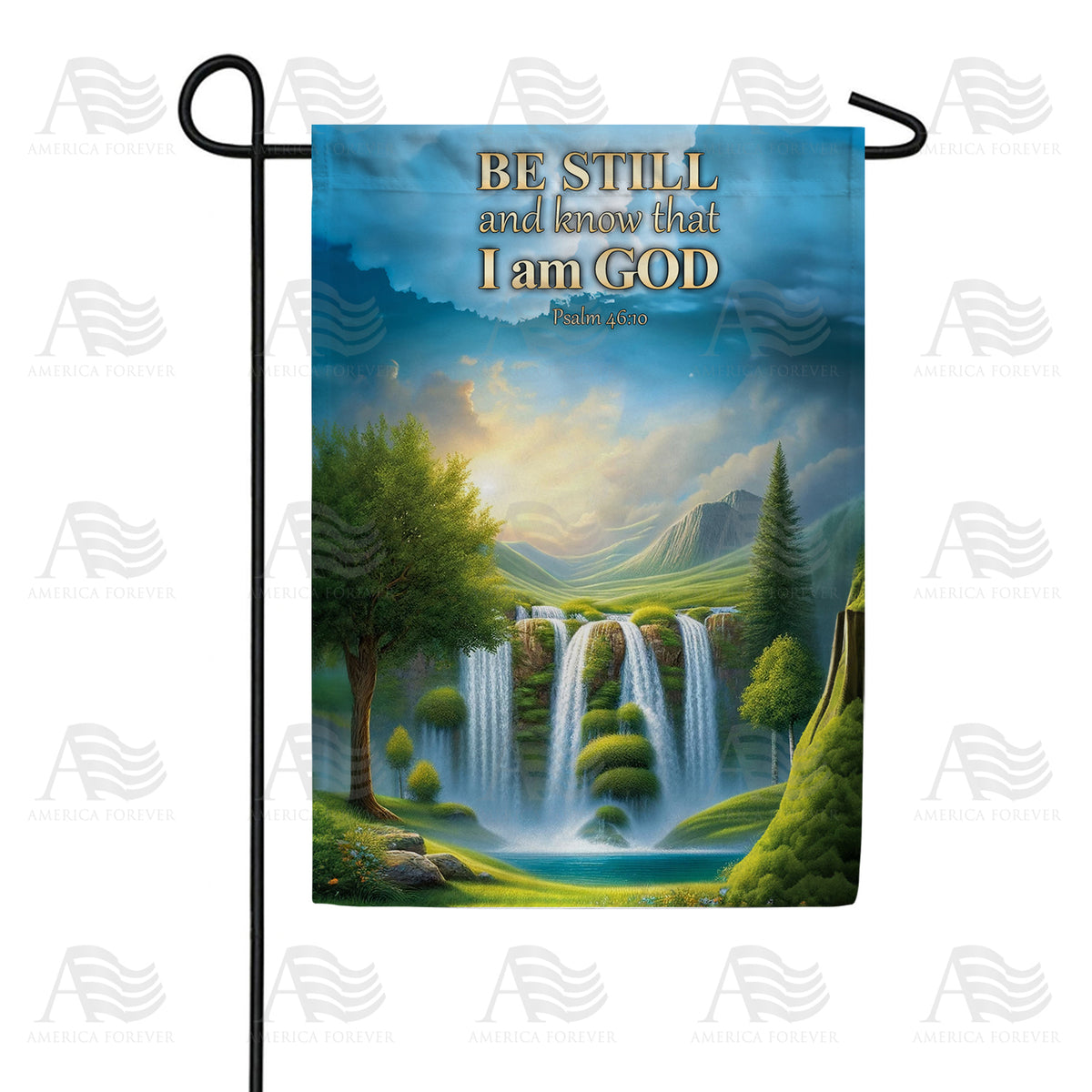 Be Still God Double Sided Garden Flag