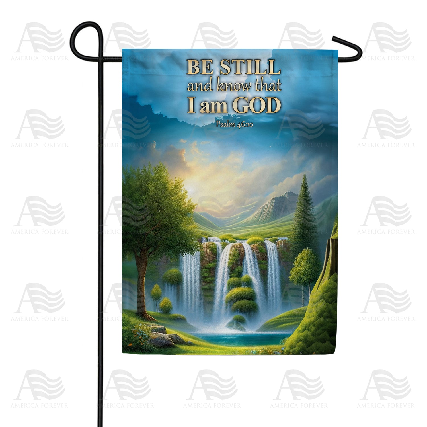 Be Still God Double Sided Garden Flag