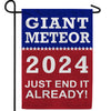Giant Meteor 2024 Double Sided Garden Flag